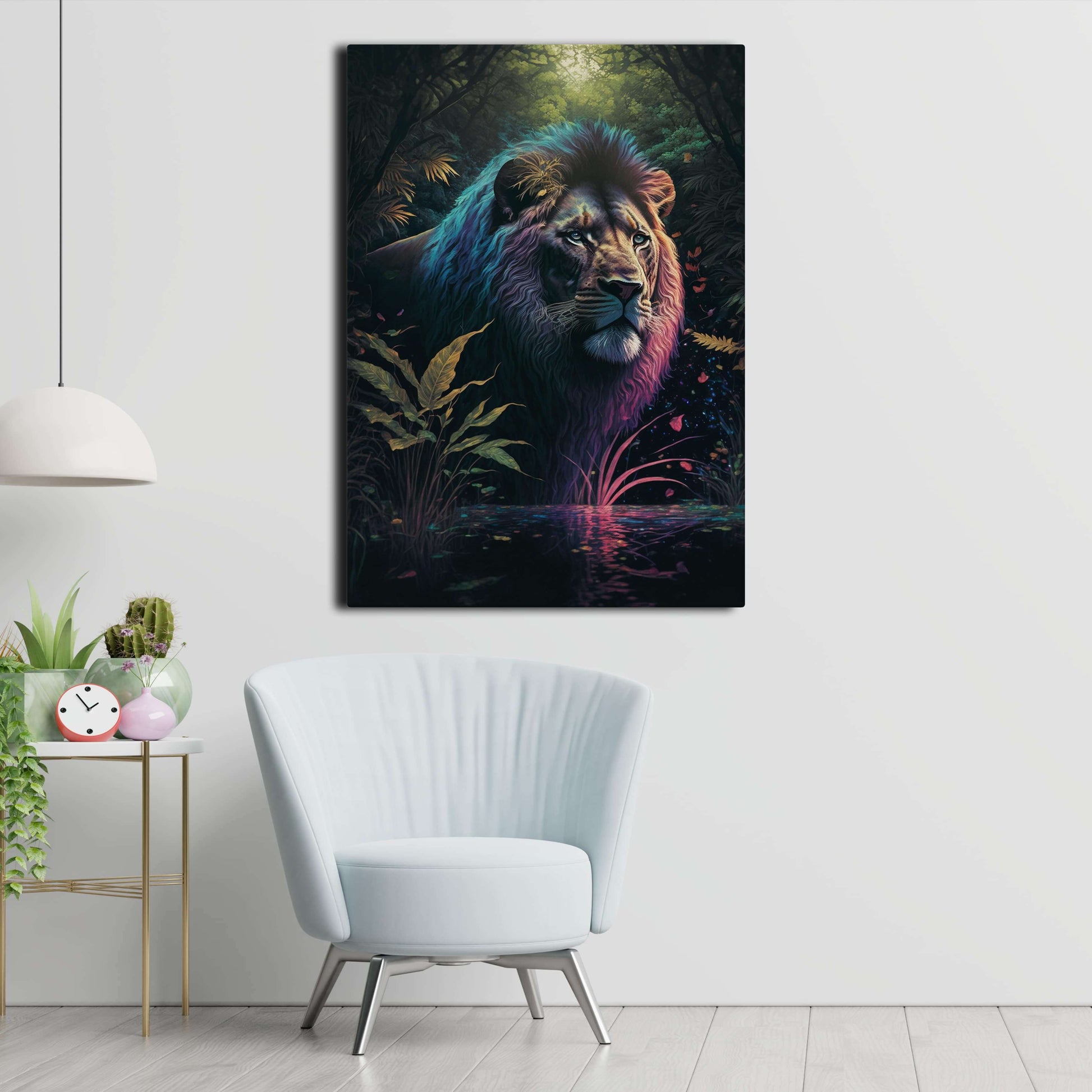 Lion Art Colorful