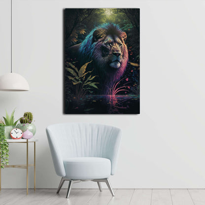 Lion Art Colorful