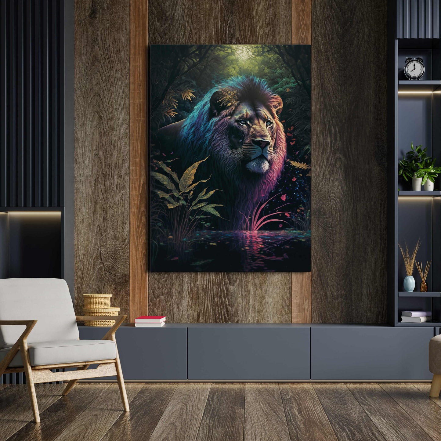 Lion Art Colorful