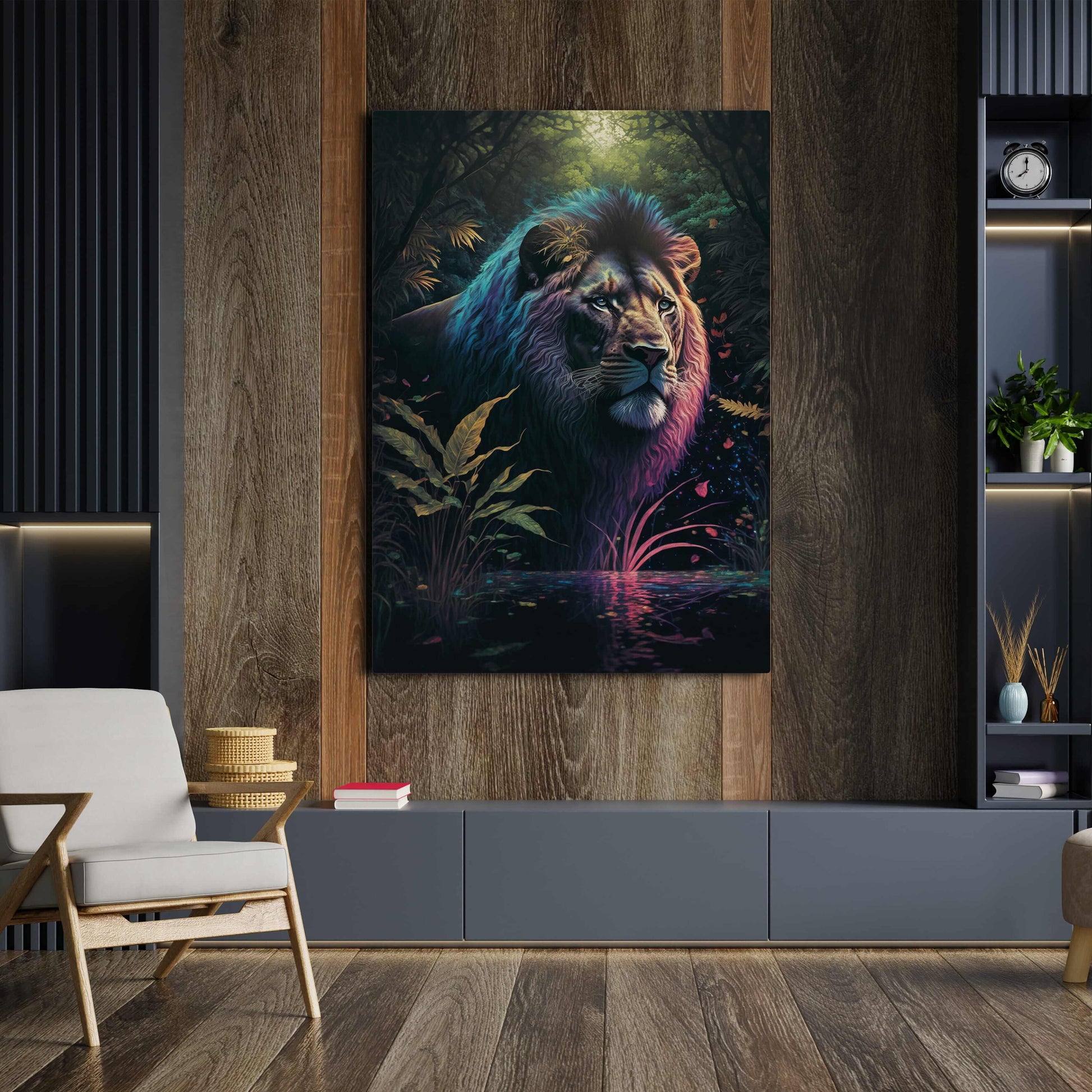 Lion Art Colorful