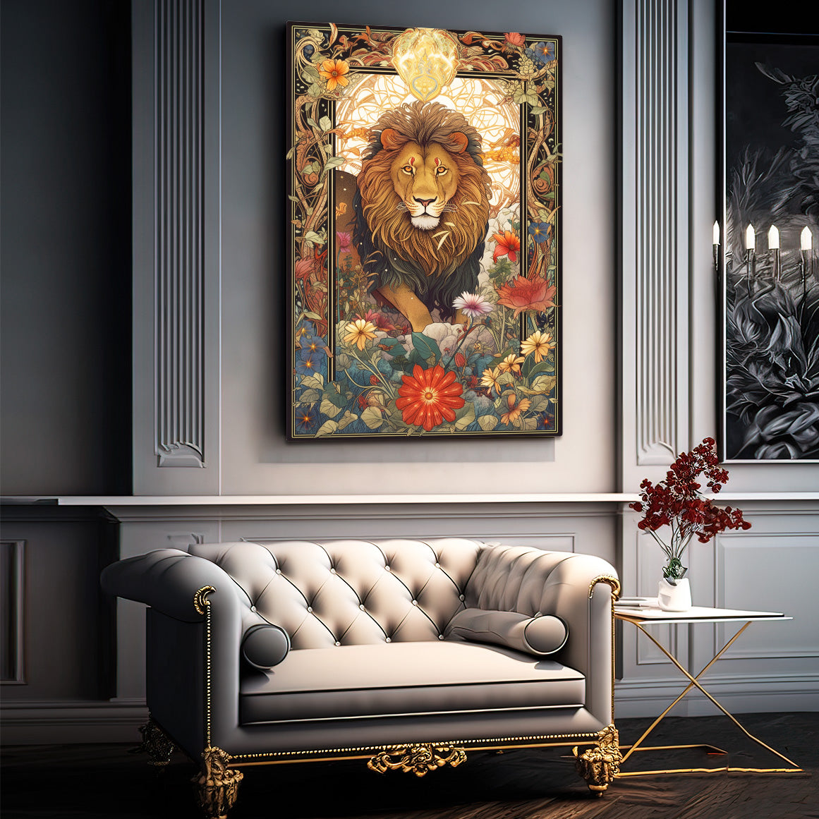 Lion Art Deco