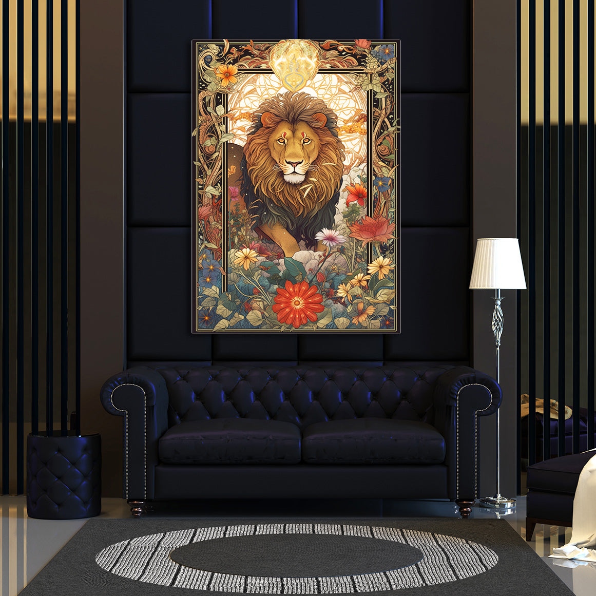 Lion Art Deco