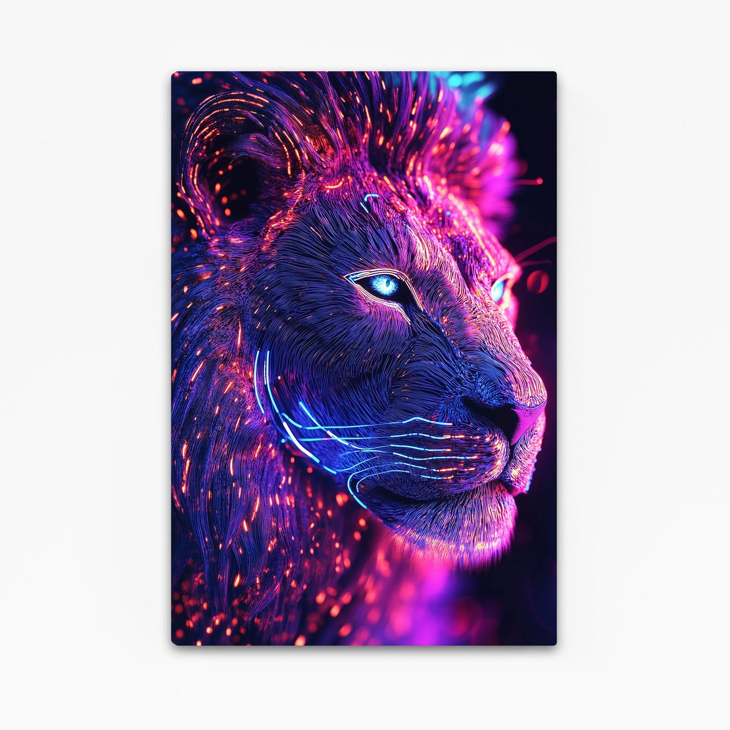 Lion Art Face