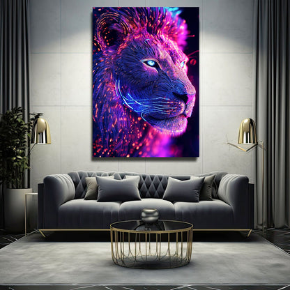 Lion Art Face