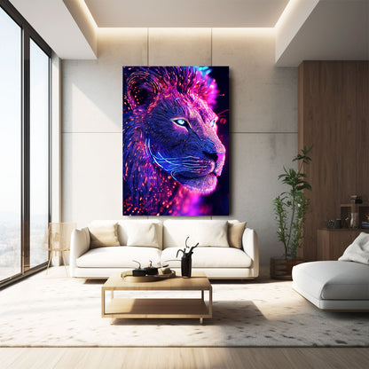 Lion Art Face