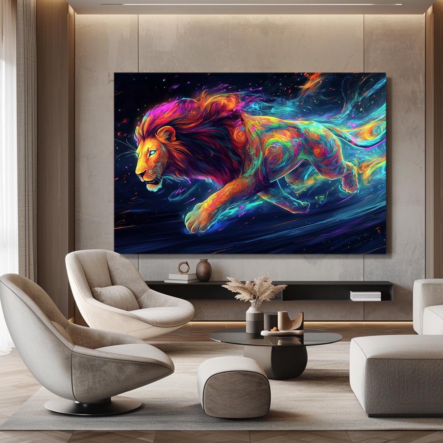 Lion Art Surreal