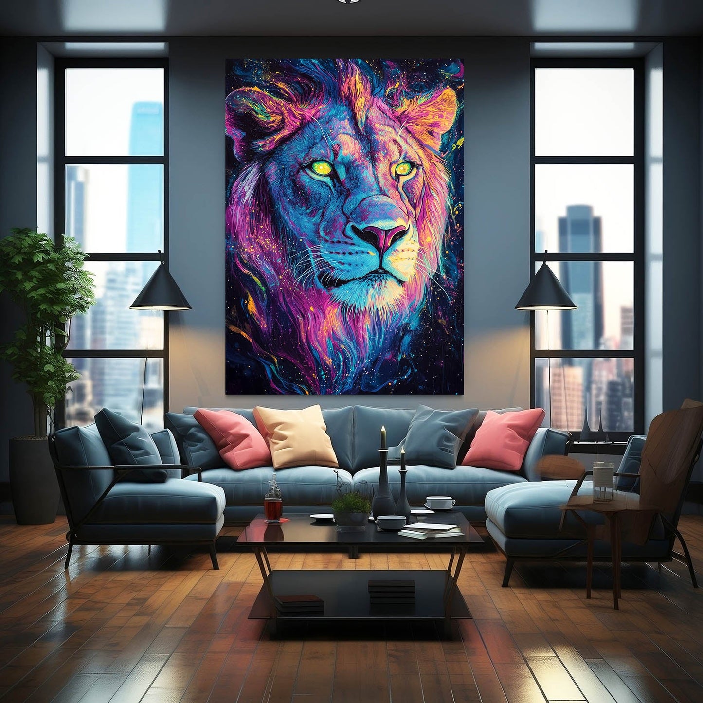 Lion Art Tribal