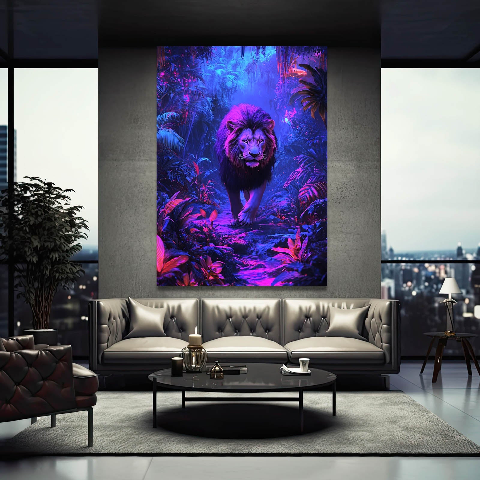 Lion Art Wall