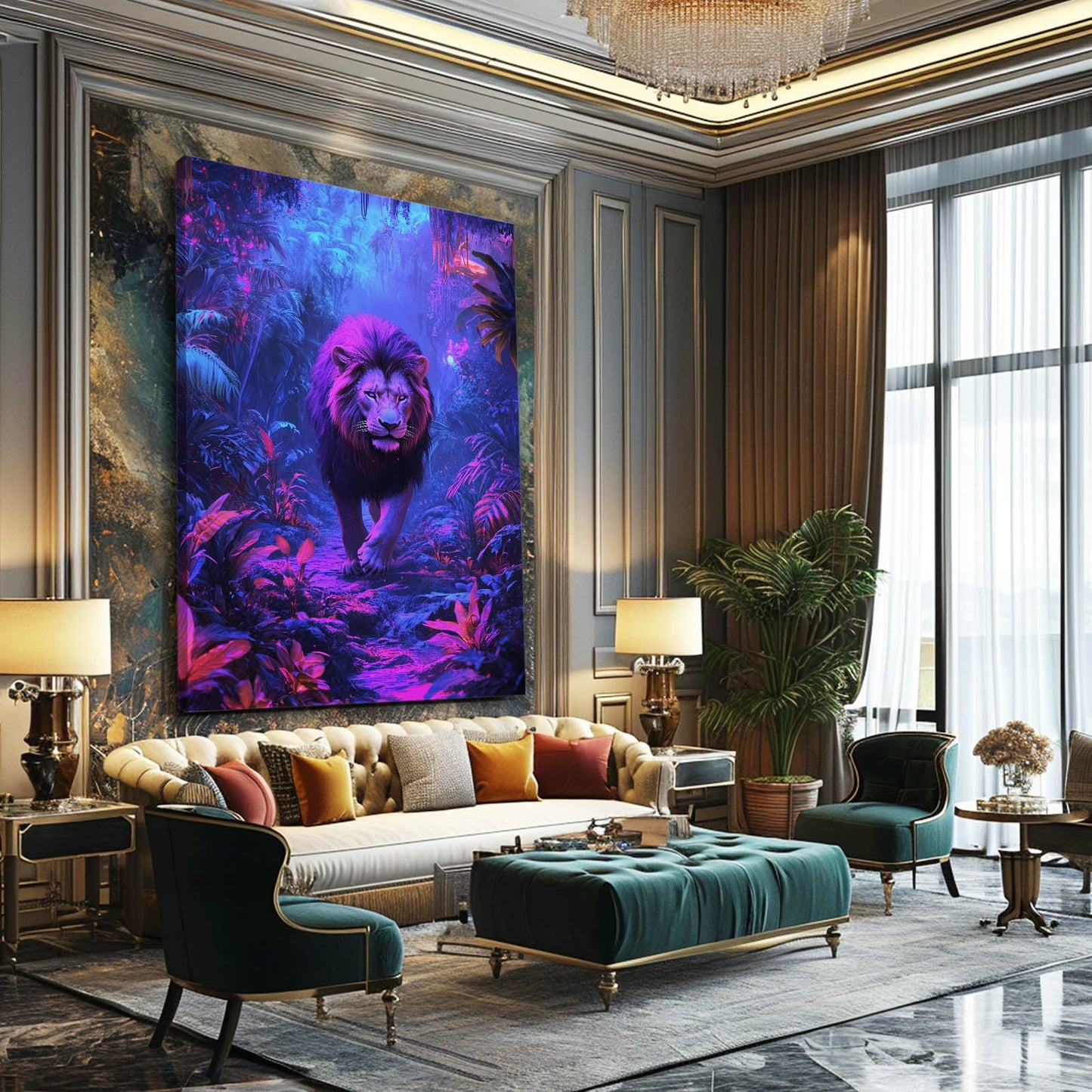 Lion Art Wall