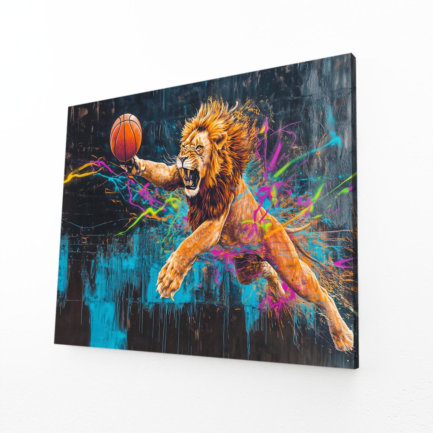 Lion Basketball Wall Art