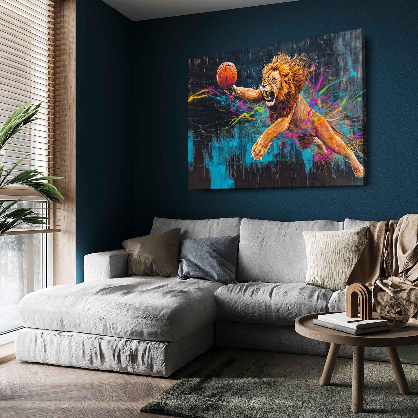Lion Basketball Wall Art