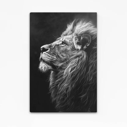 Lion Black And White Art
