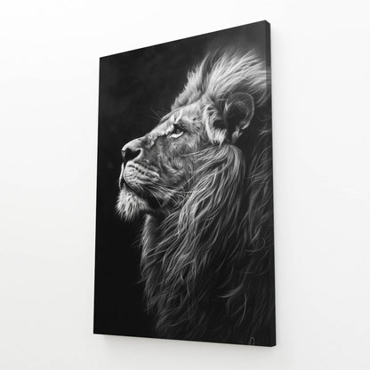 Lion Black And White Art