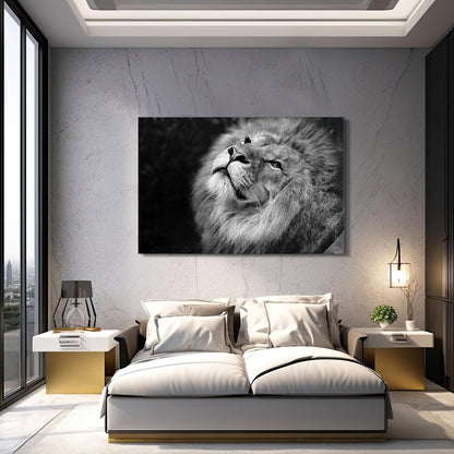 Lion Black And White Canvas