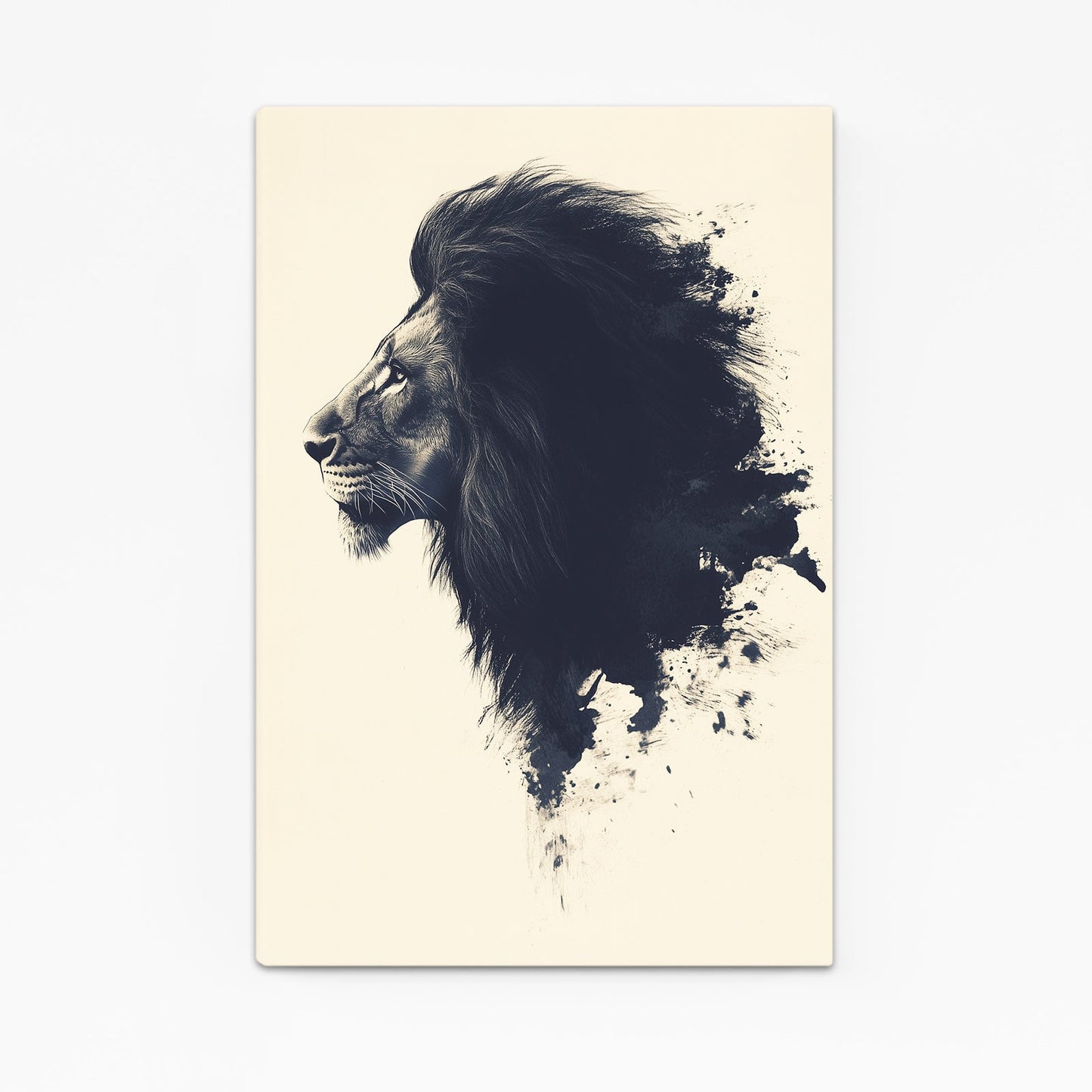 Lion Black And White Wall Art
