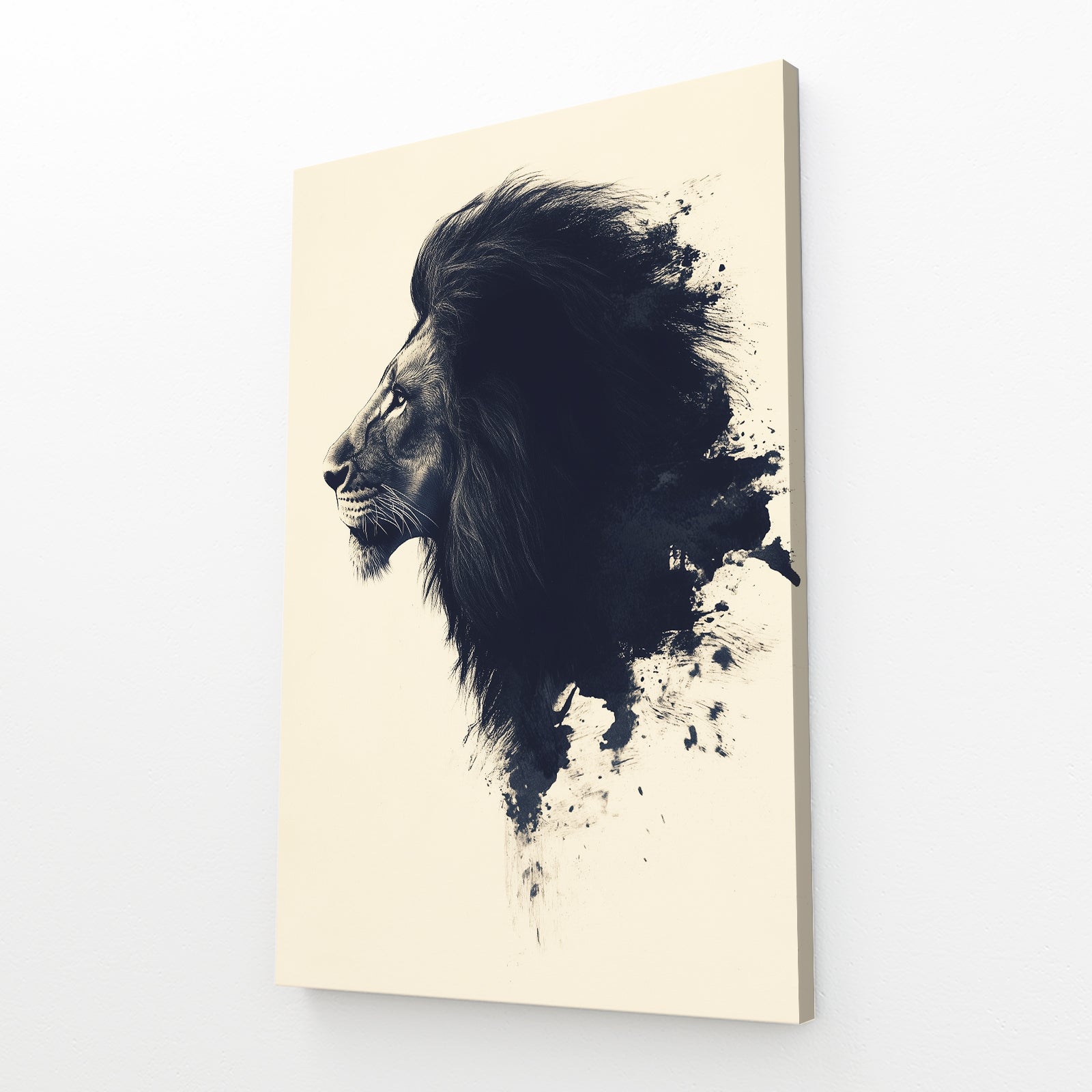 Lion Black And White Wall Art