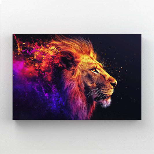 Lion Bold Flame Wall Art