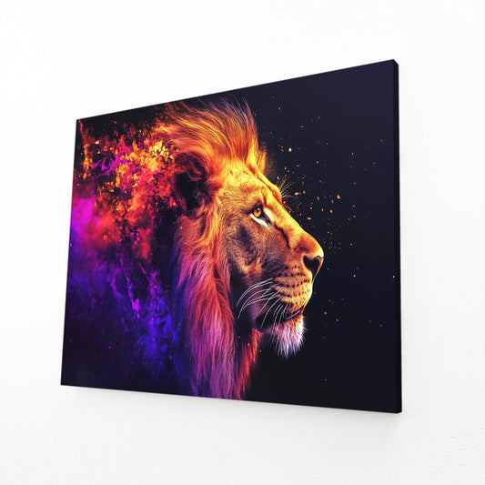 Lion Bold Flame Wall Art