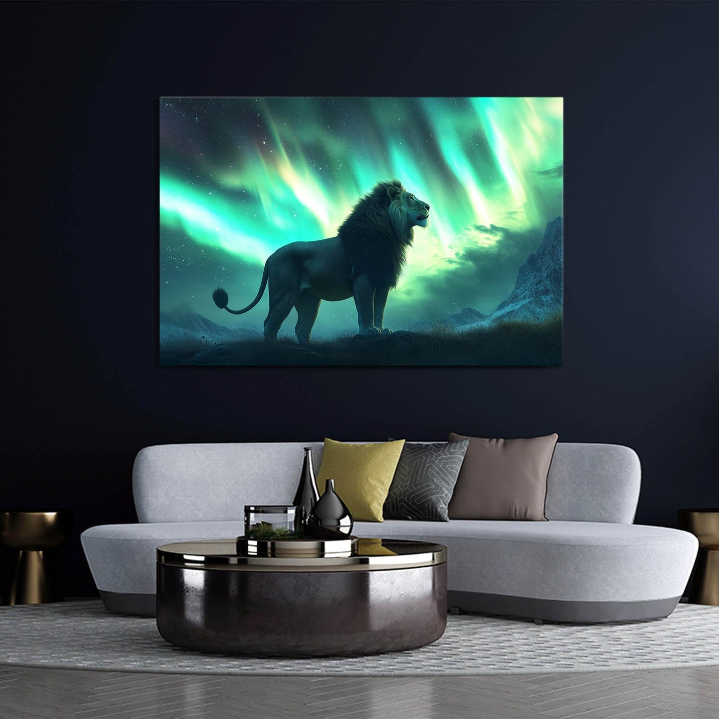 Lion Canvas Portrait