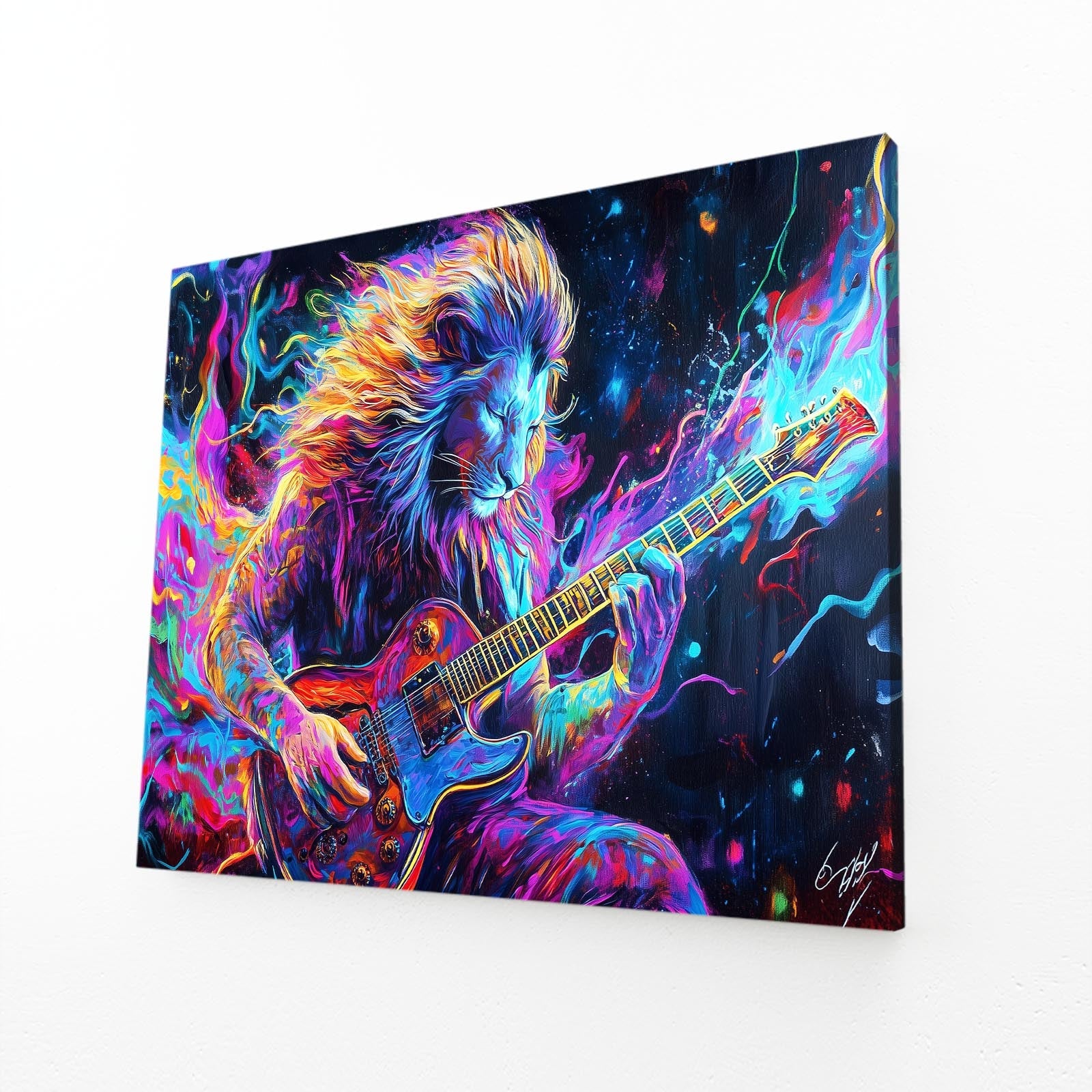 Lion Colorful Art
