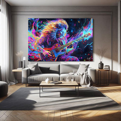 Lion Colorful Art