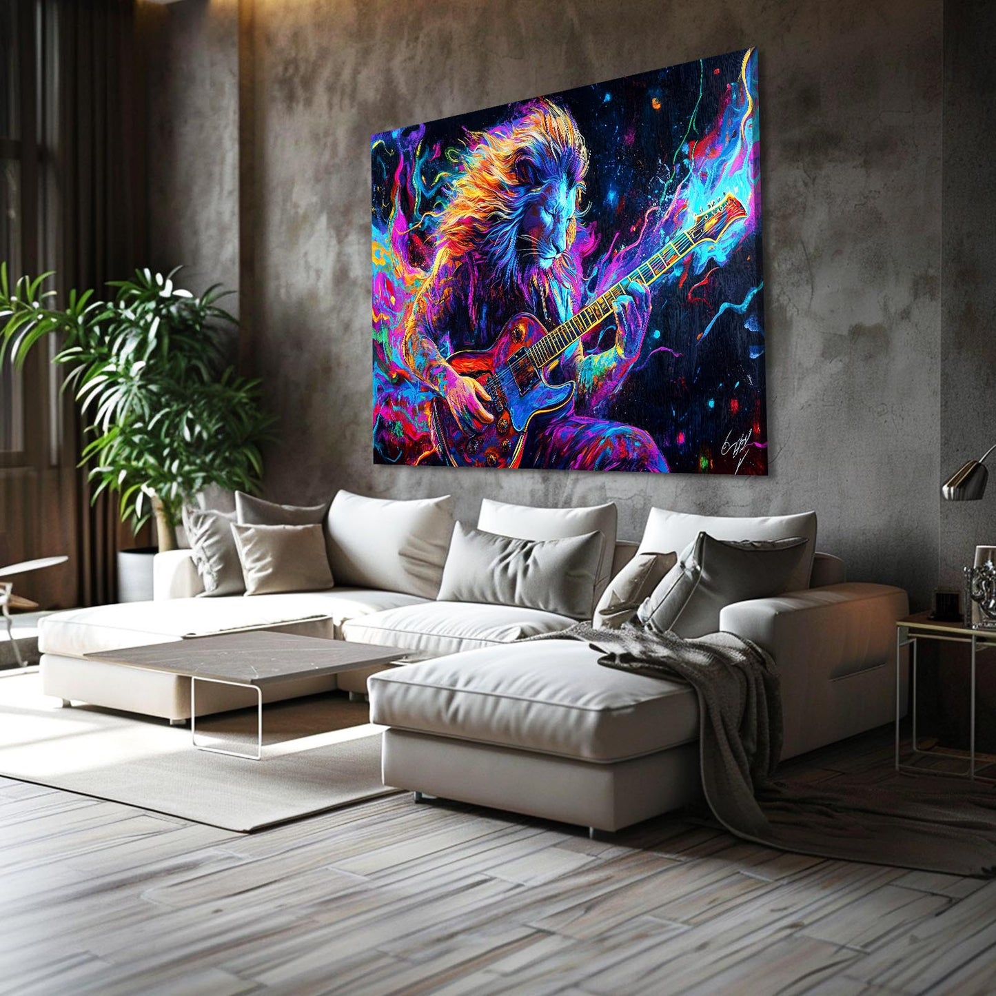 Lion Colorful Art