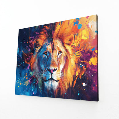 Lion Colorful Wall Art