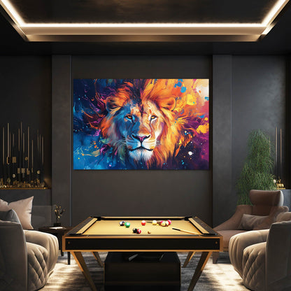 Lion Colorful Wall Art