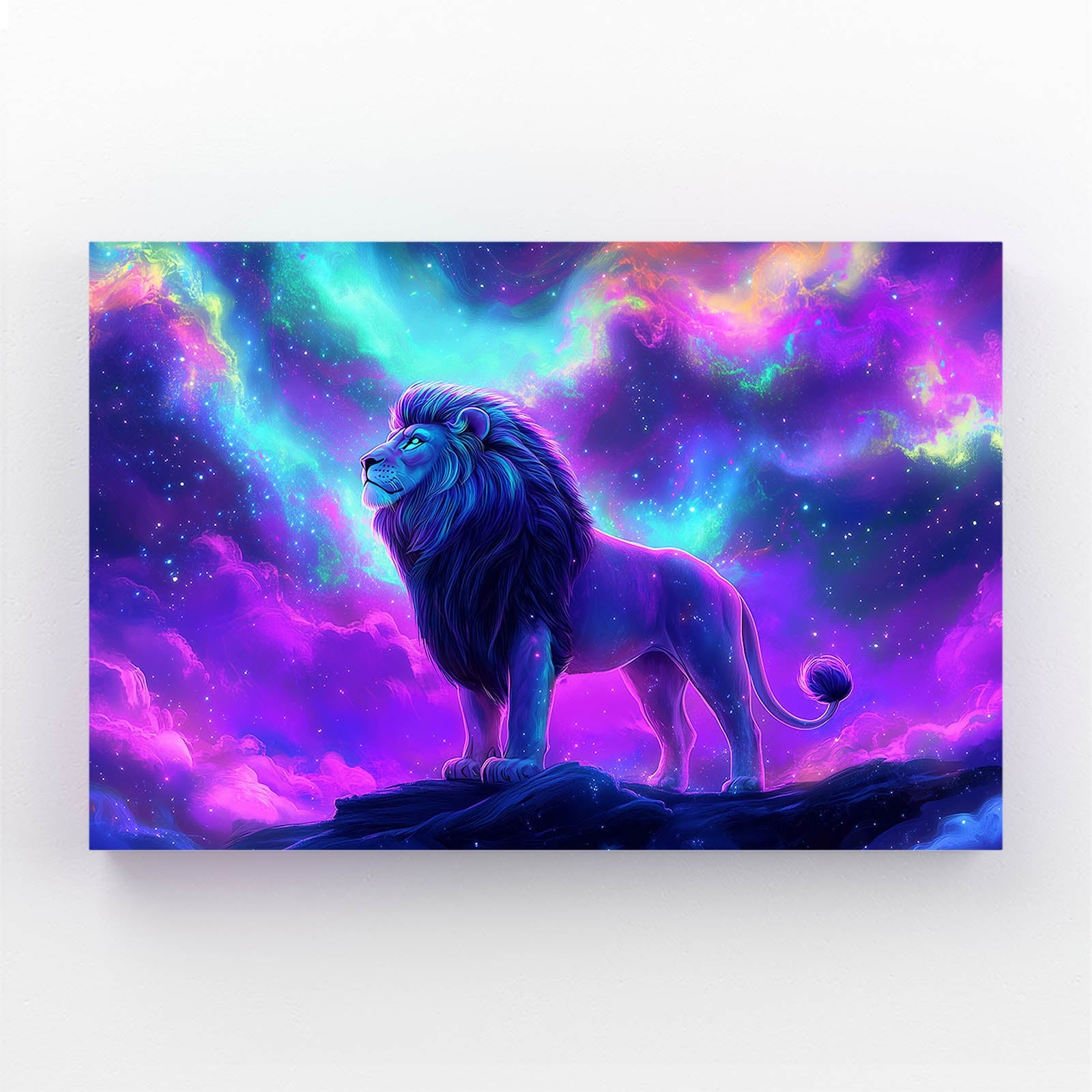 Lion Cosmic Wall Art