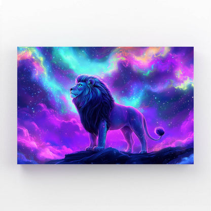 Lion Cosmic Wall Art