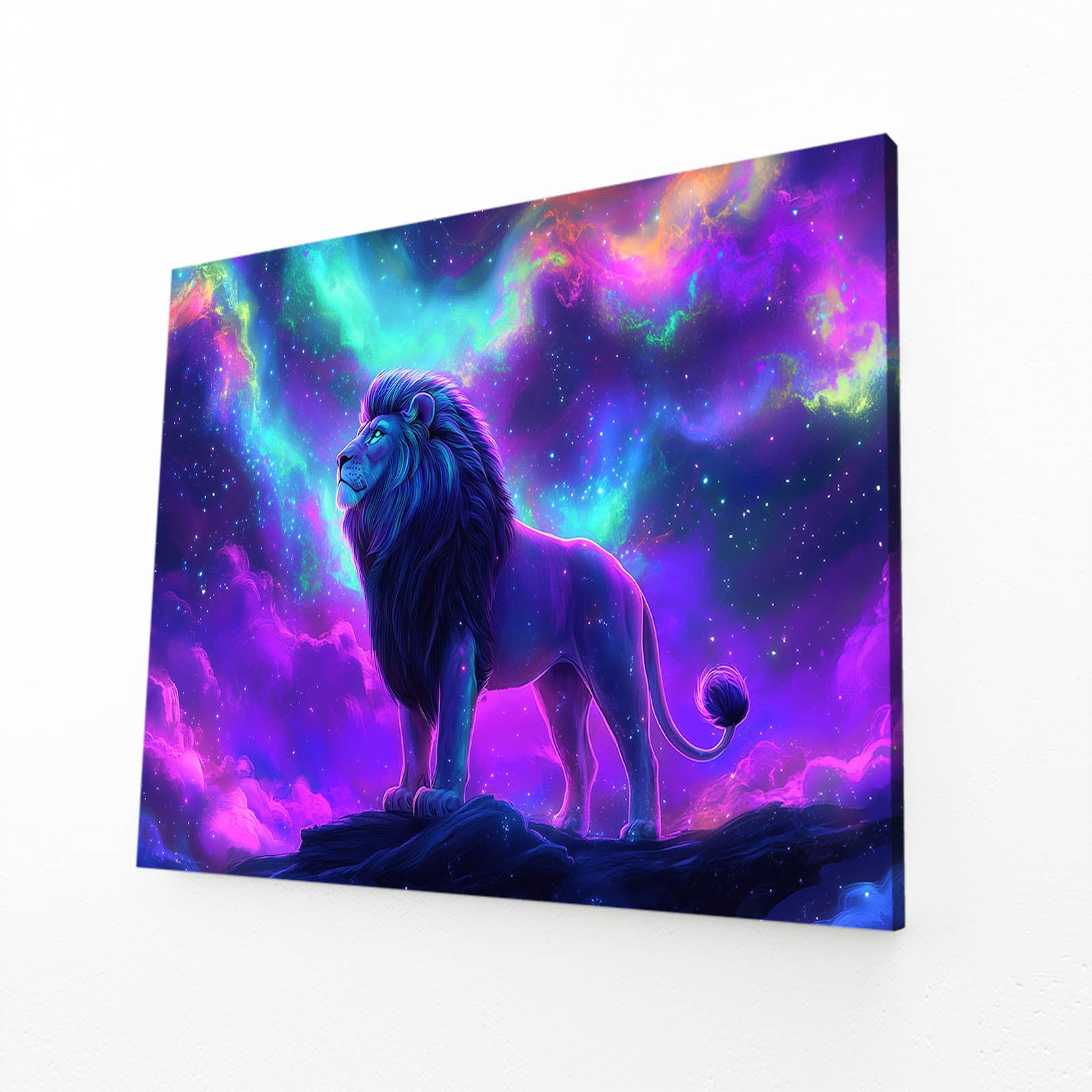 Lion Cosmic Wall Art