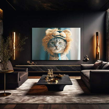 Lion Disguise Cat Art