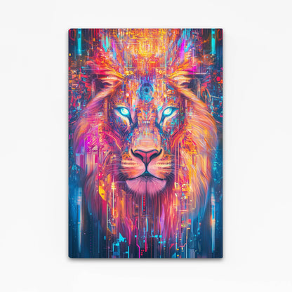 Lion Face Art