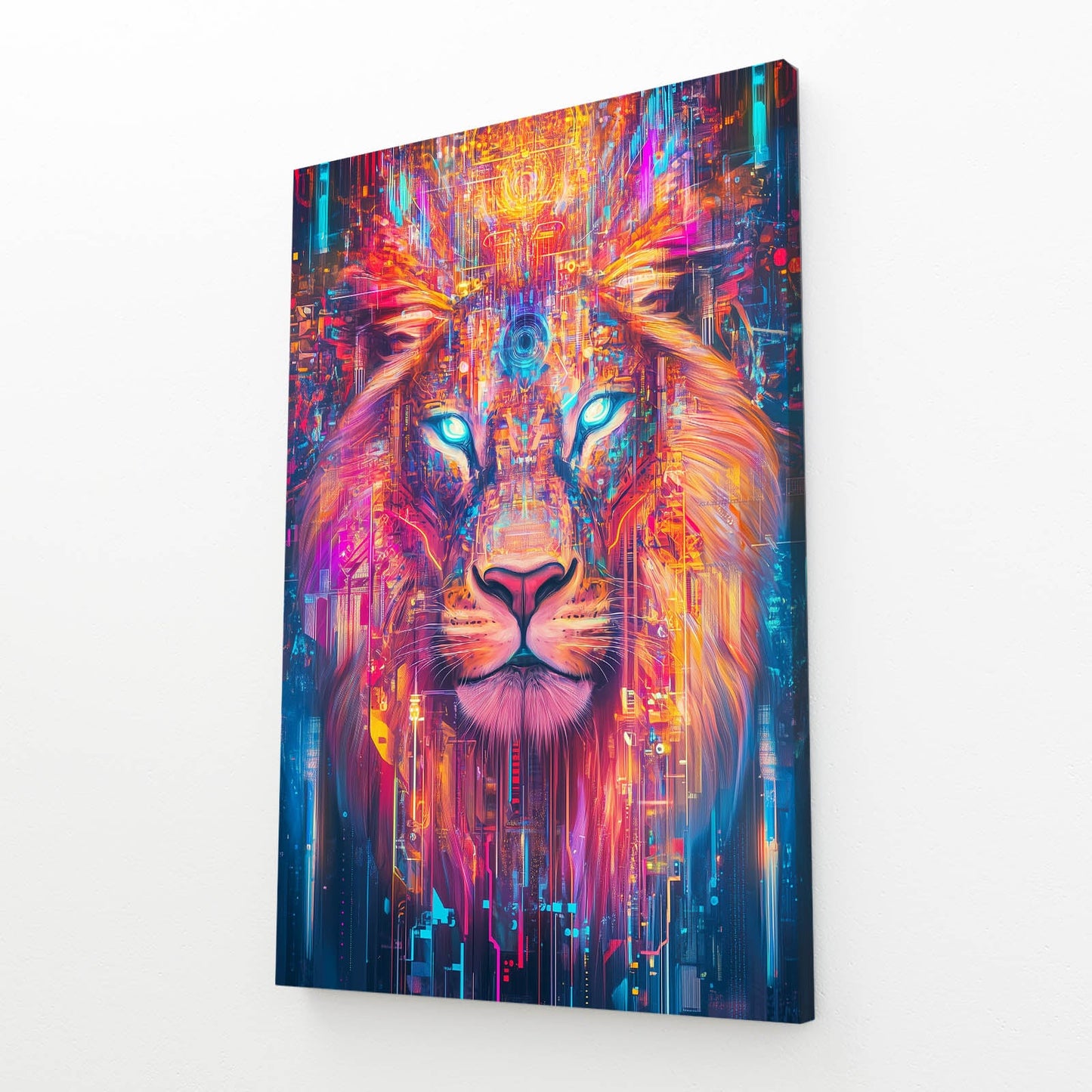 Lion Face Art