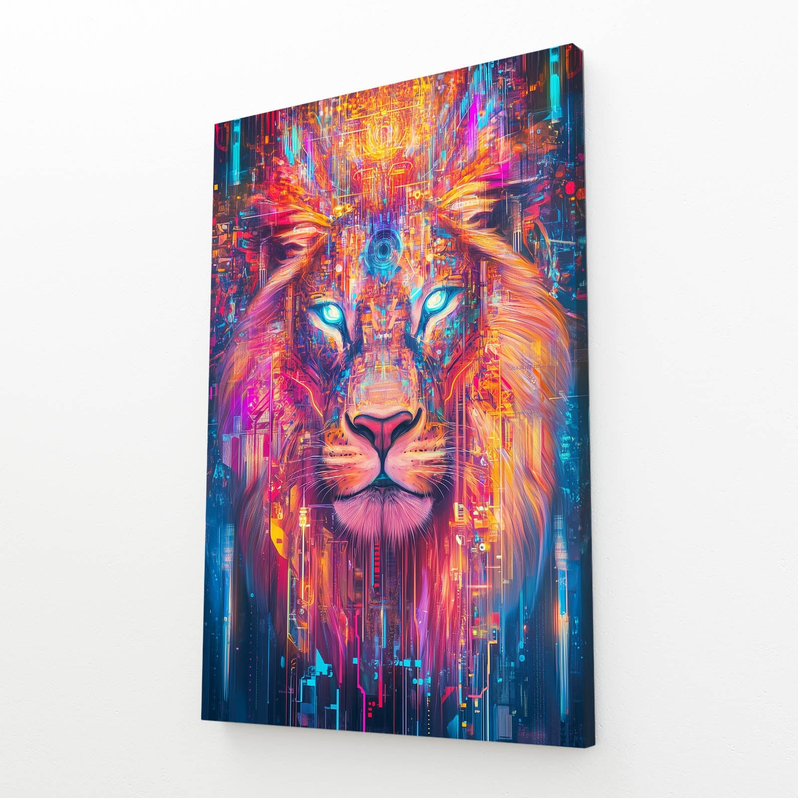 Lion Face Art