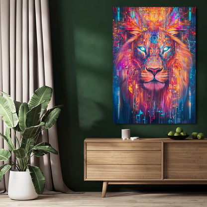 Lion Face Art