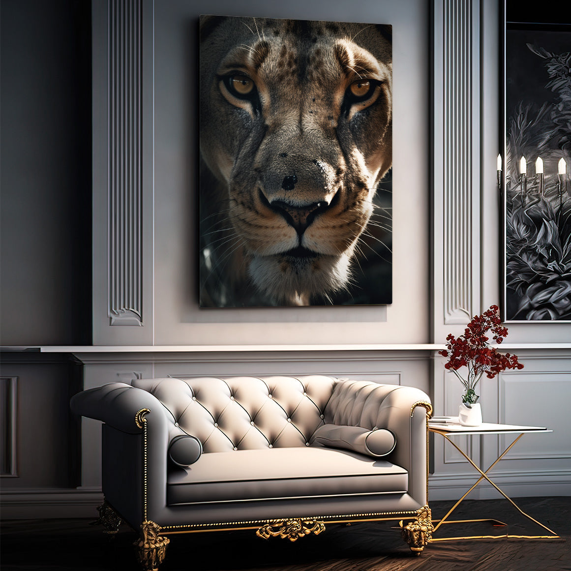 Lion Face Canvas