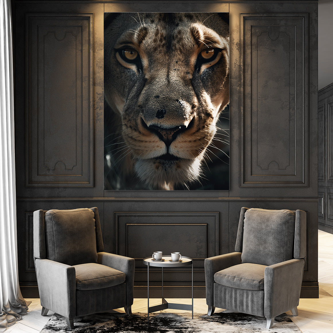 Lion Face Canvas