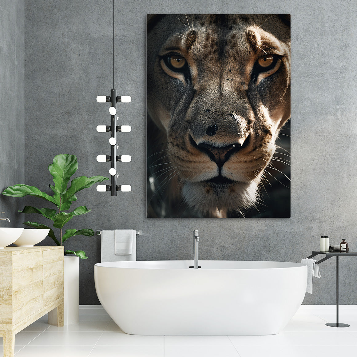 Lion Face Canvas