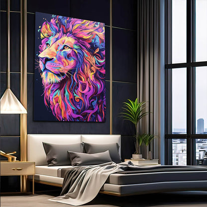 Lion Face Print