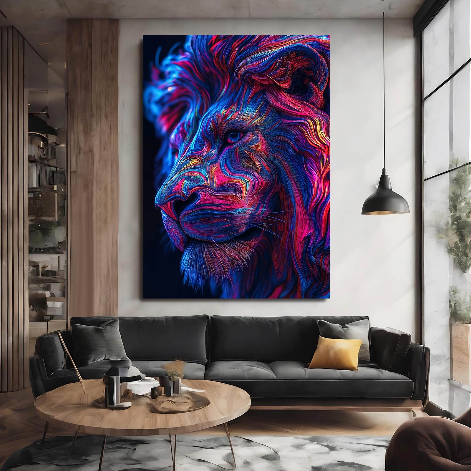Lion Face Vector Art