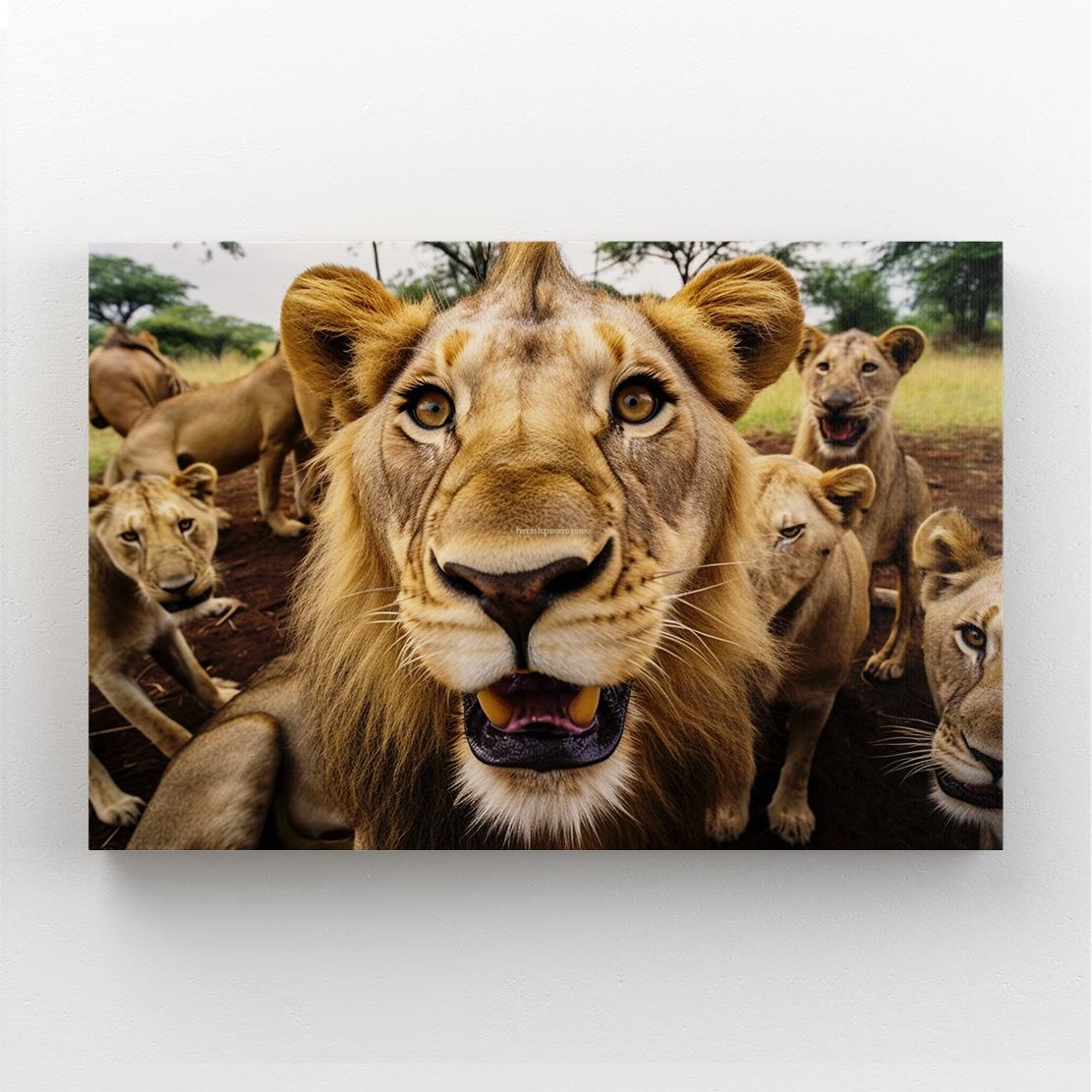 Lion Family Canvas