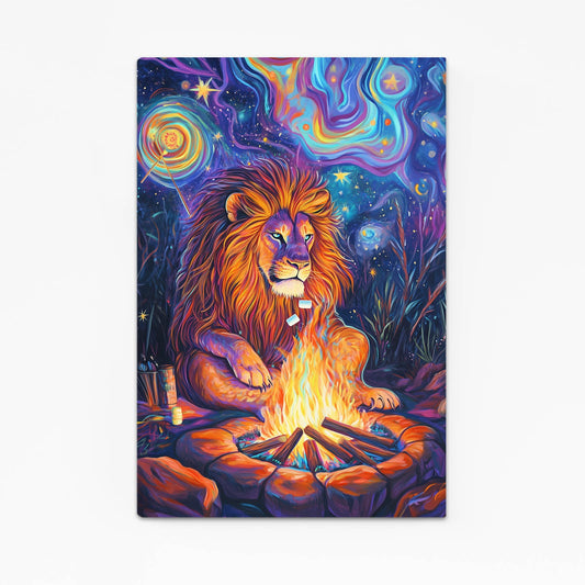 Lion Fire Art