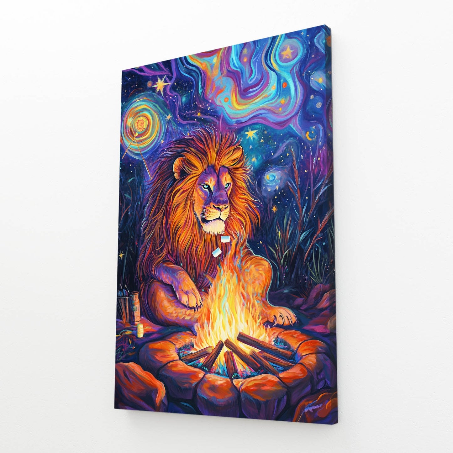 Lion Fire Art