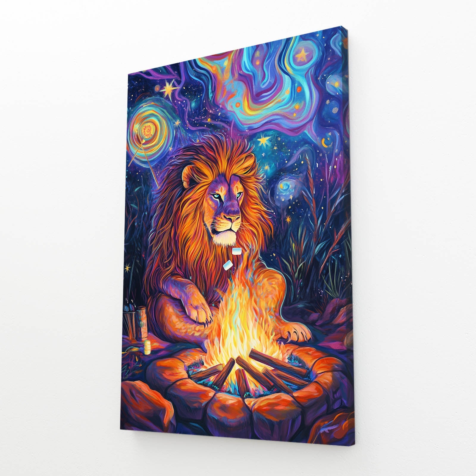 Lion Fire Art
