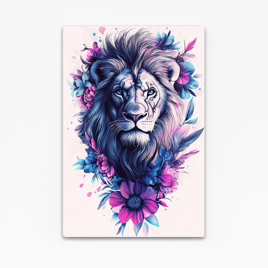 Lion Floral Art