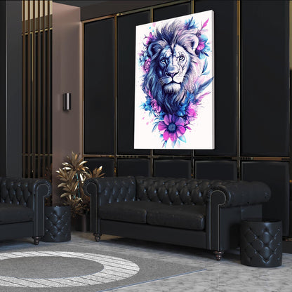 Lion Floral Art