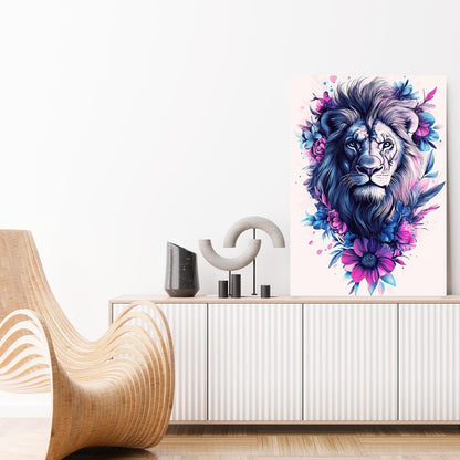 Lion Floral Art
