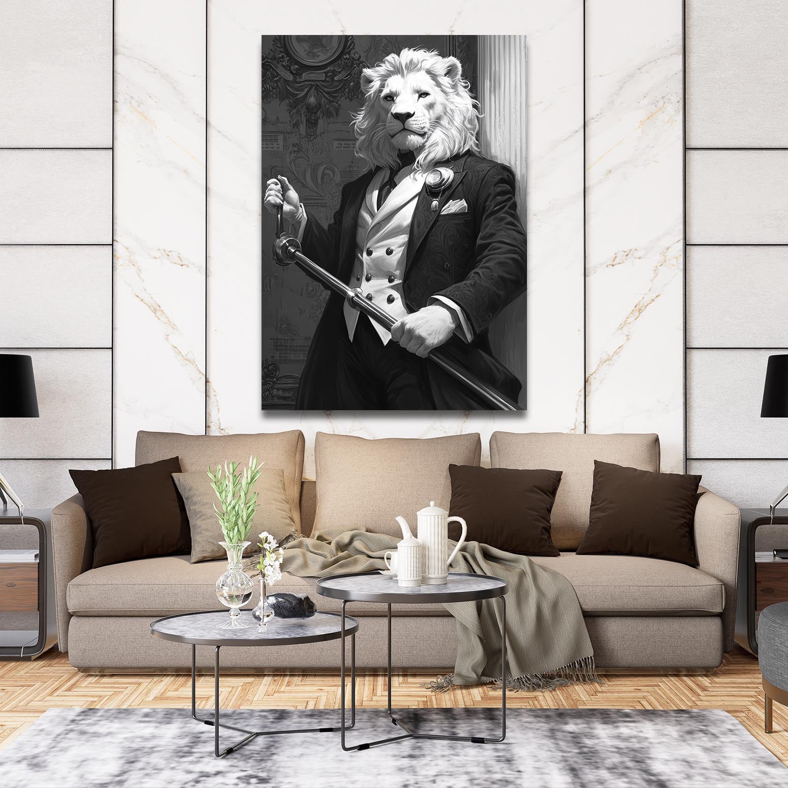 Lion Gentleman Art