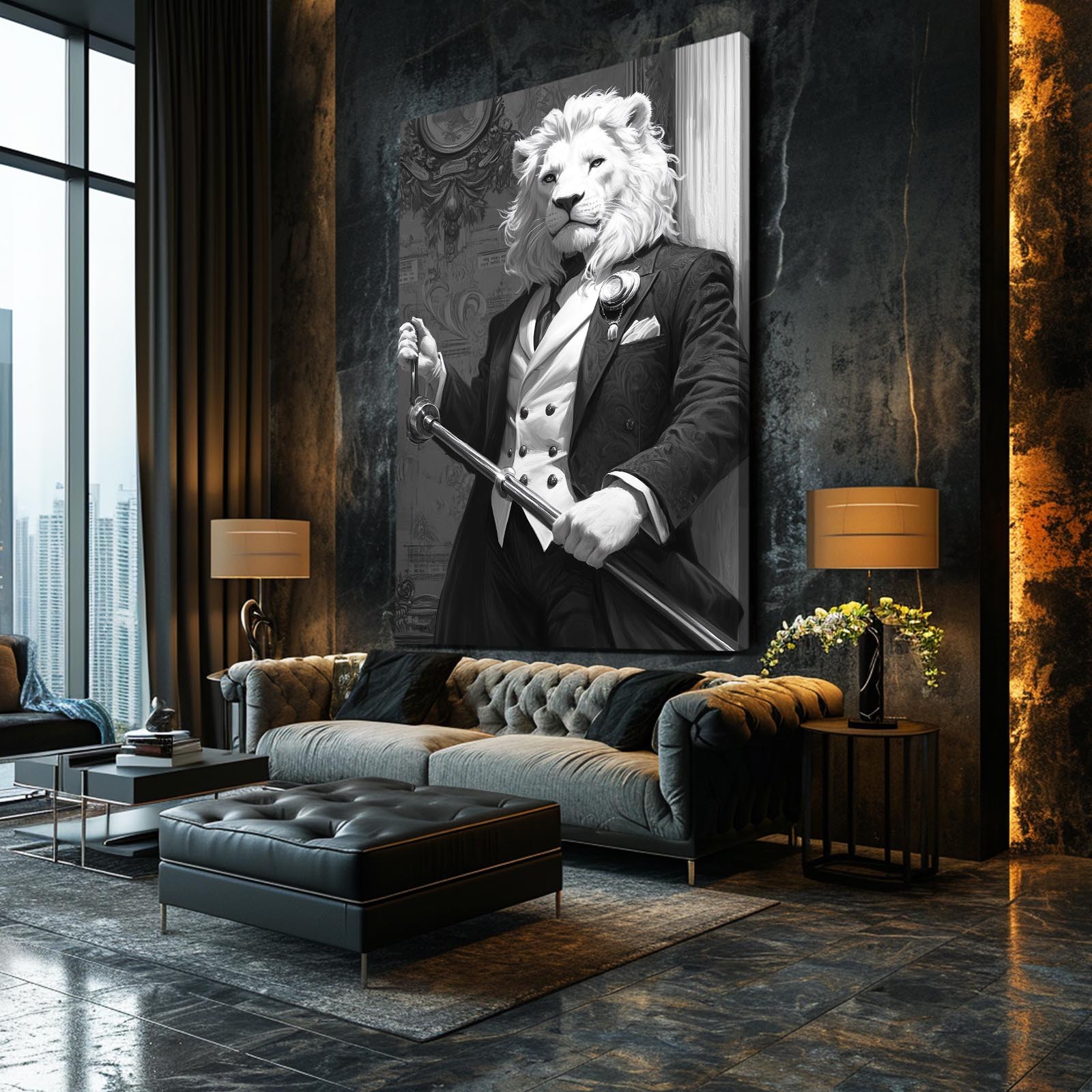 Lion Gentleman Art